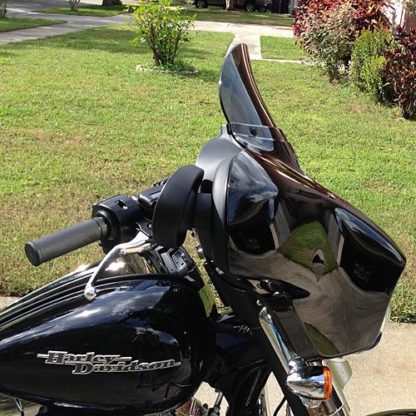 Black Motorcycle ABS Windscreen Windsheild for Harley Davidson Street Glide