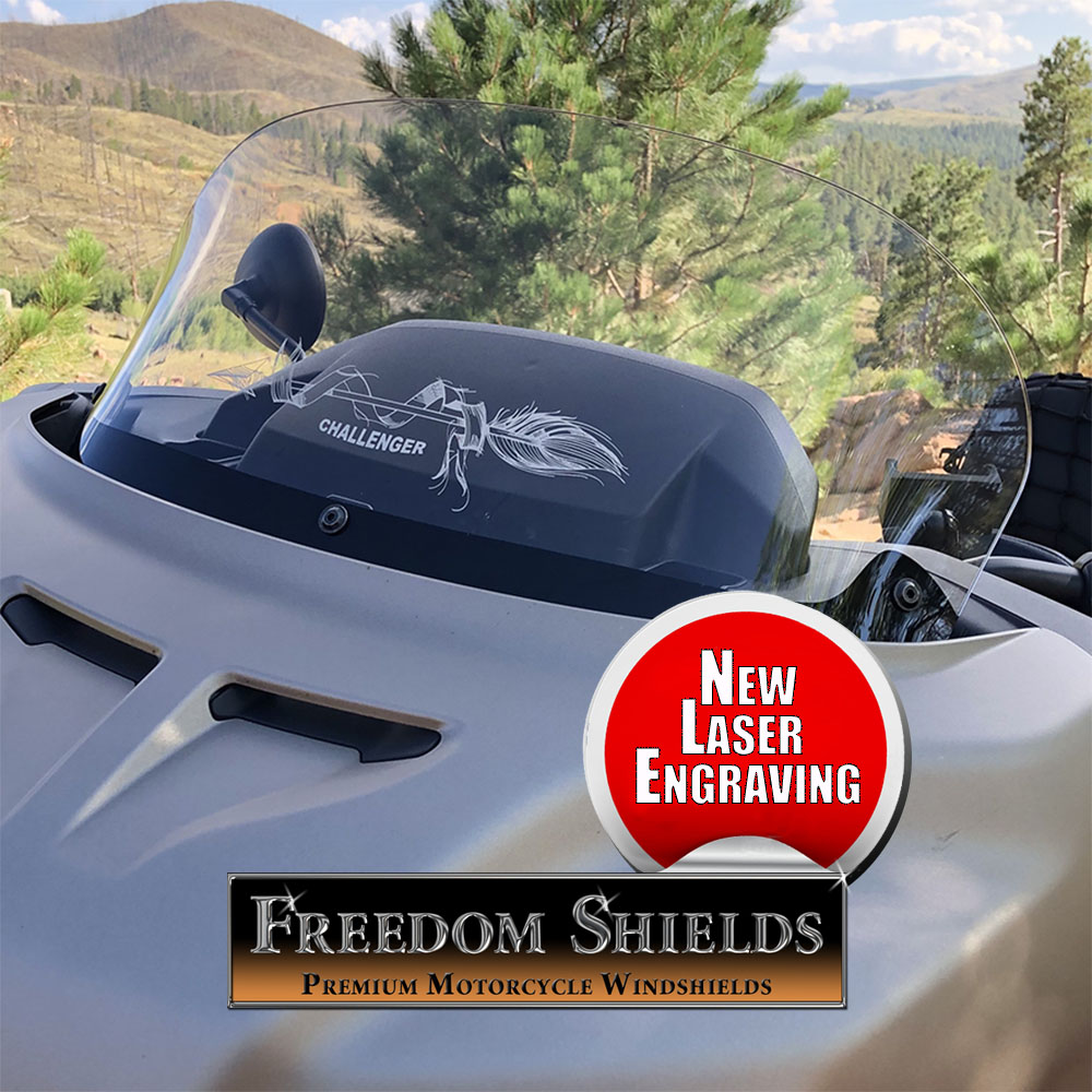 Freedom Shields Harley Motorcycle Windshields